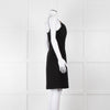 Louis Vuitton Black Boucle Strappy Dress with Gold Button Detail