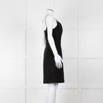 Louis Vuitton Black Boucle Strappy Dress with Gold Button Detail
