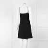 Louis Vuitton Black Boucle Strappy Dress with Gold Button Detail