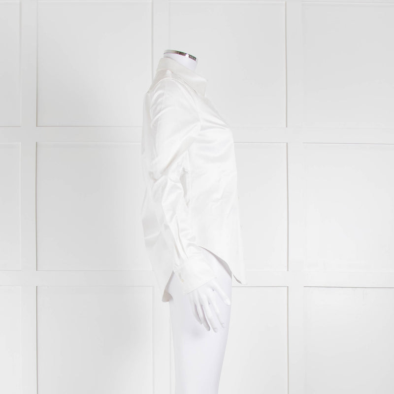 Brandon Maxwell White Cotton Shirt