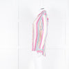 Rails Multi Coloured Stripes Gold Lurex Front Open Cotton Shirt