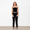 Maje Black Elasticated Waist Slim Leg Trousers