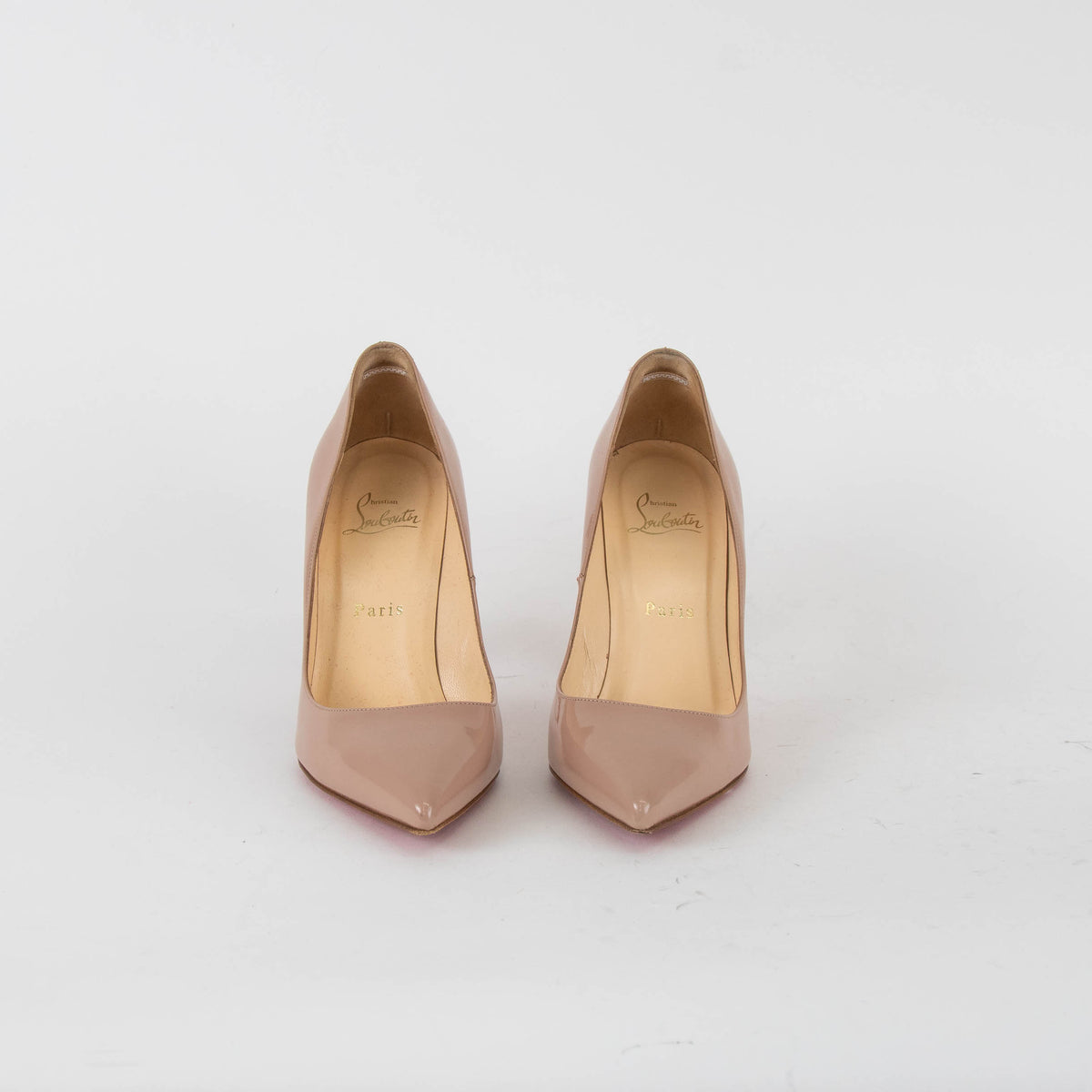 Christian Louboutin Nude Pointy Heeled Shoes
