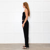 Maje Black Elasticated Waist Slim Leg Trousers