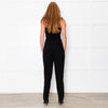 Maje Black Elasticated Waist Slim Leg Trousers
