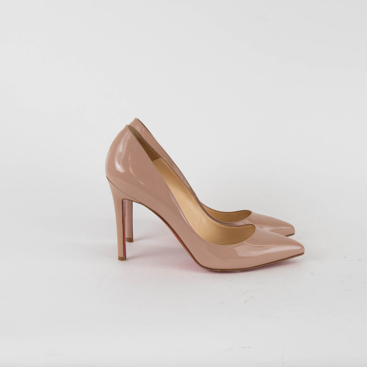 Christian Louboutin Nude Pointy Heeled Shoes