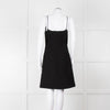 Louis Vuitton Black Boucle Strappy Dress with Gold Button Detail