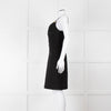 Louis Vuitton Black Boucle Strappy Dress with Gold Button Detail