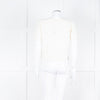 Maje Cream Embroidered Short Sleeve Cotton Top