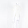 Maje Cream Embroidered Short Sleeve Cotton Top