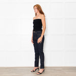 Tory Burch Dark Denim Slim Leg Jeans