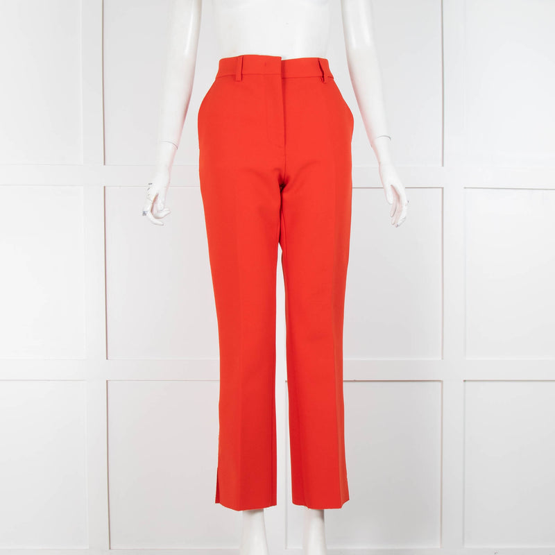 MSGM Orange Straight Leg Trousers