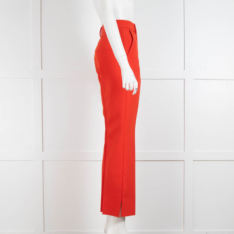 MSGM Orange Straight Leg Trousers