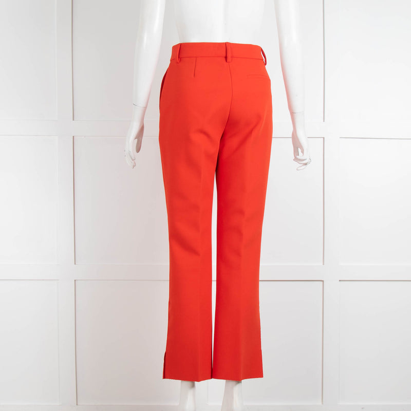 MSGM Orange Straight Leg Trousers