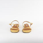 Emme Parsons Hope Flat Washed Gold Metallic Leather Sandal