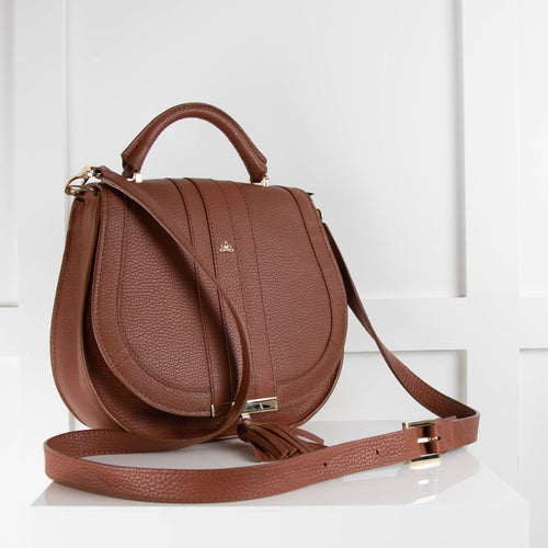 Demellier Brown The Midi Venice Crossbody Bag