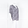 Pyrus Grey Black Pattern Short Sleeve Top