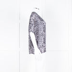 Pyrus Grey Black Pattern Short Sleeve Top