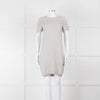 Chanel Light Grey Cashmere Lattice Short Sleeve Dress