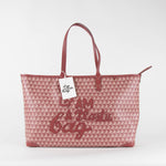 Anya Hindmarch Large I Am A Plastic Bag Damson Red Tote
