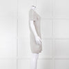 Chanel Light Grey Cashmere Lattice Short Sleeve Dress
