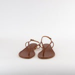Gabriela Hearst Gia Leather Thong Sandal Brown