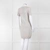 Chanel Light Grey Cashmere Lattice Short Sleeve Dress