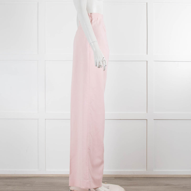 Sandro Light Pink Wide Leg Trousers