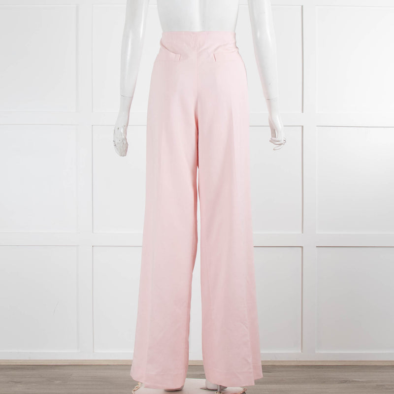 Sandro Light Pink Wide Leg Trousers