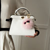 Fendi Pale Pink Fur Monster Charm Bag