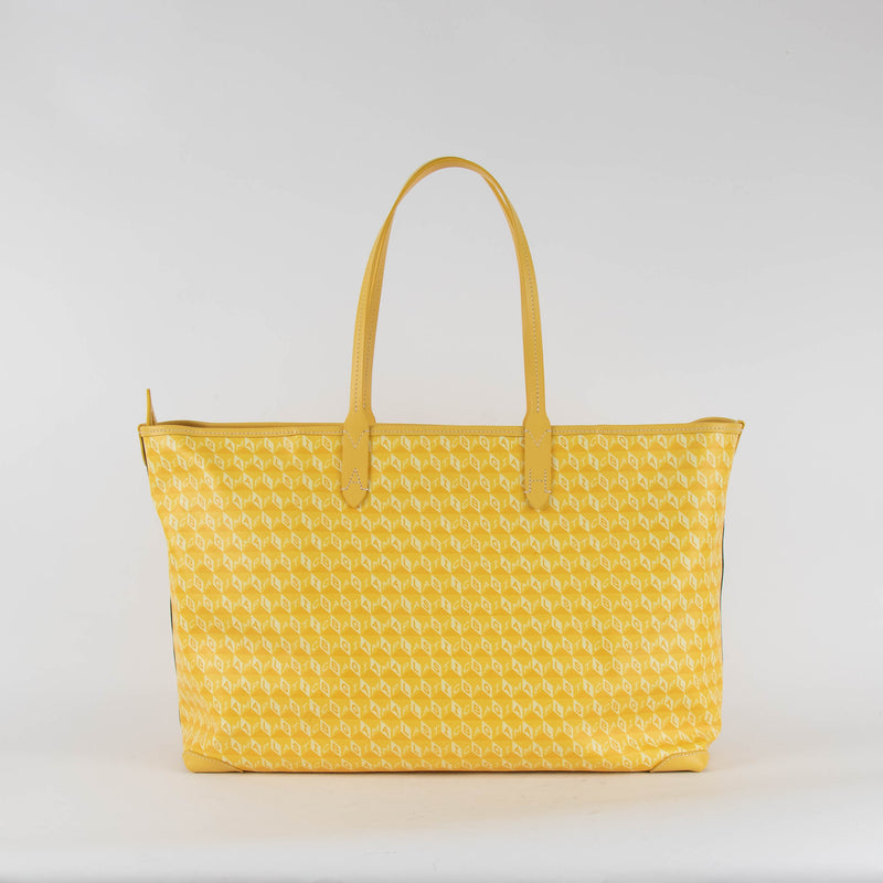Anya Hindmarch Large I Am A Plastic Bag Tote in Lemon Yellow