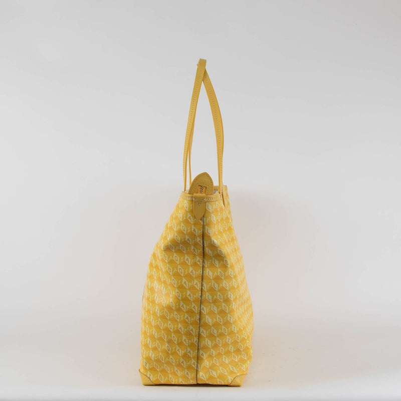 Anya Hindmarch Large I Am A Plastic Bag Tote in Lemon Yellow