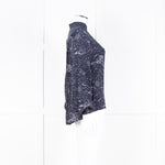 Lily And Lionel Navy White Astrological Print Long Sleeve Top