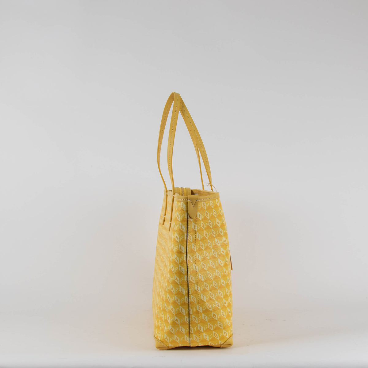 Anya Hindmarch Medium  I Am A Plastic Bag Tote in Lemon Yellow Canvas