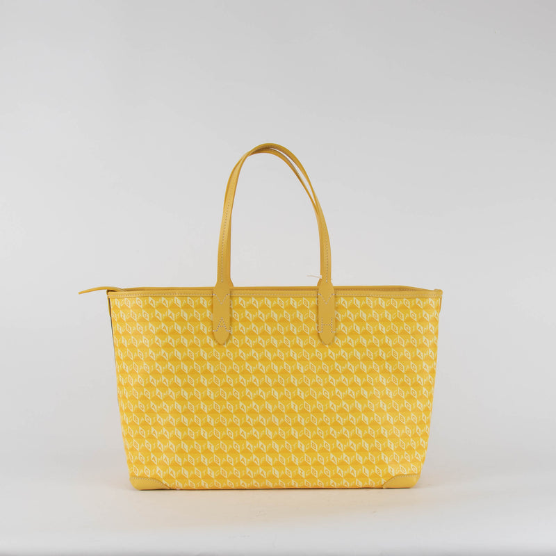 Anya Hindmarch Medium  I Am A Plastic Bag Tote in Lemon Yellow