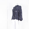 Lily And Lionel Navy White Astrological Print Long Sleeve Top