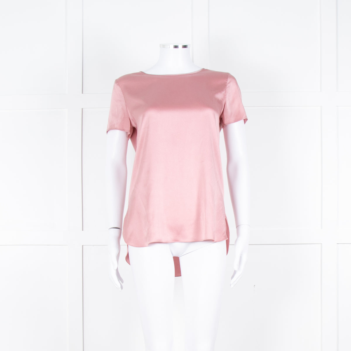 Max Mara Leisure Blush Pink Silk Satin Top