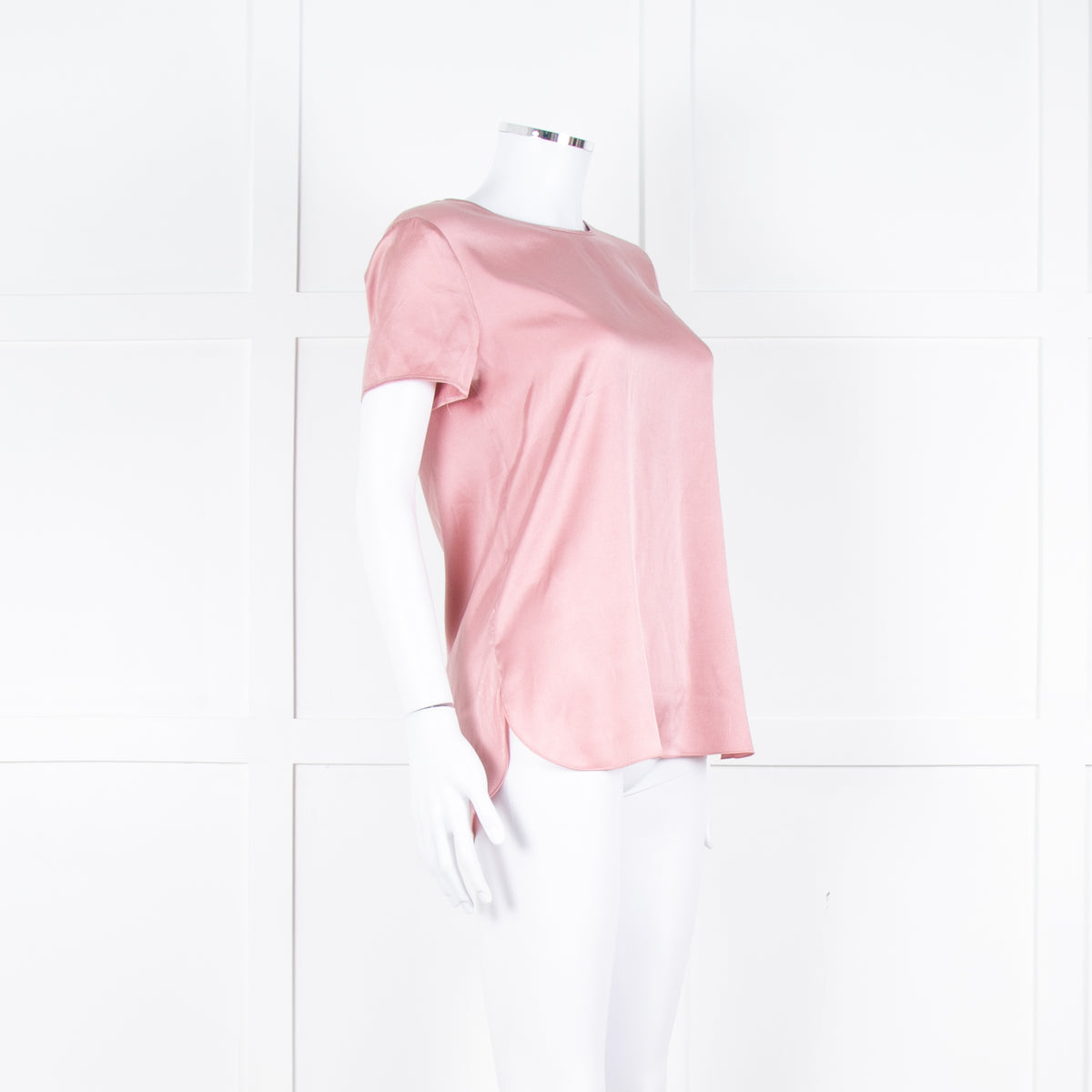 Max Mara Leisure Blush Pink Silk Satin Top