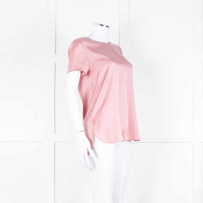 Max Mara Leisure Blush Pink Silk Satin Top