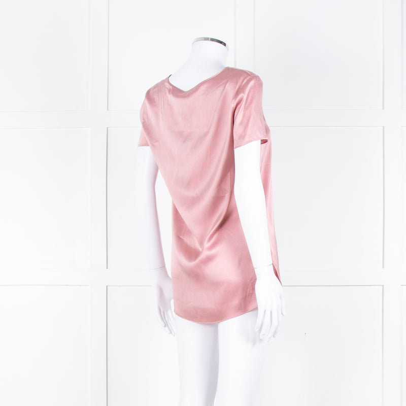 Max Mara Leisure Blush Pink Silk Satin Top