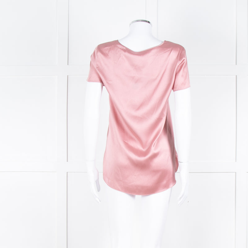 Max Mara Leisure Blush Pink Silk Satin Top