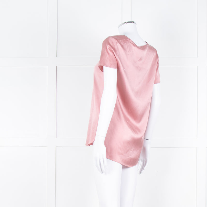 Max Mara Leisure Blush Pink Silk Satin Top