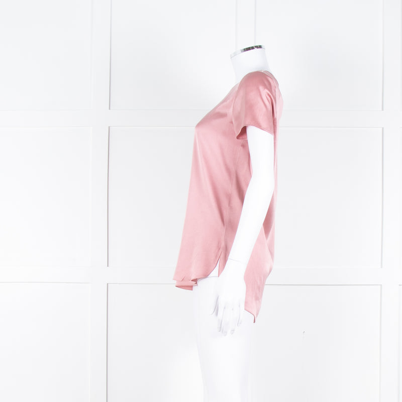 Max Mara Leisure Blush Pink Silk Satin Top