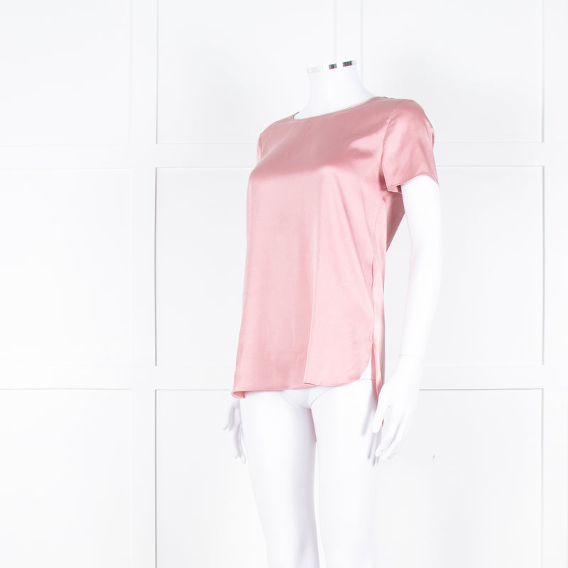 Max Mara Leisure Blush Pink Silk Satin Top