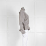 See By Chloe Grey Frill Hem Knitted Jumper