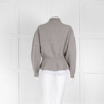See By Chloe Grey Frill Hem Knitted Jumper