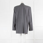 Martine Rose Grey Pinstripe Oversized Jacket