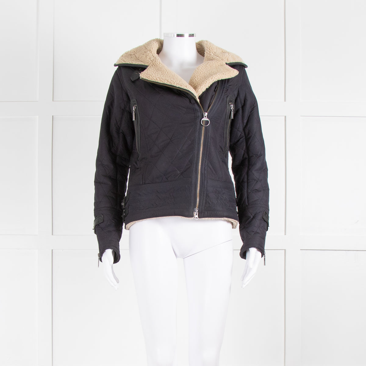 Barbour Black Quilted Short Jacket