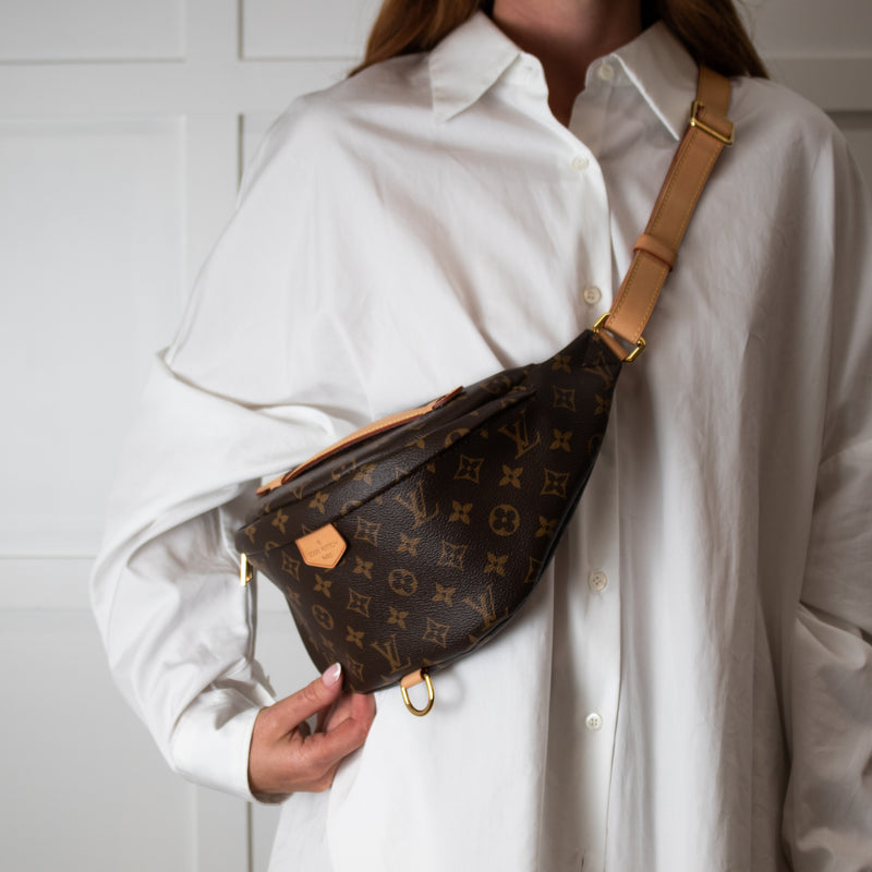 Louis Vuitton Brown Monogram Leather Bum Bag
