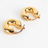 Jil Sander Classic Round Earrings Gold